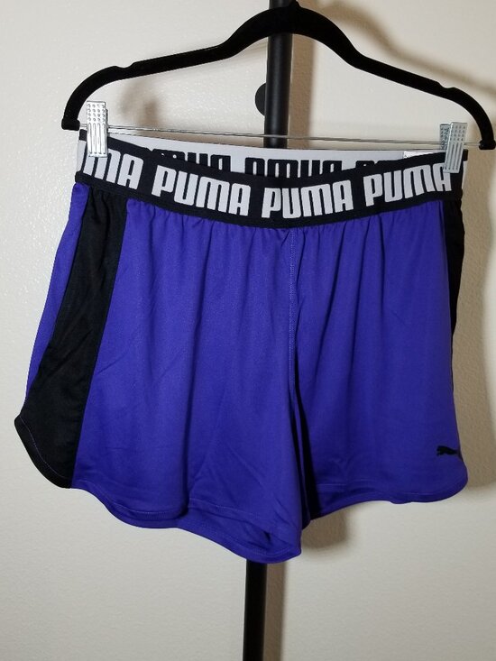 Puma Pants - Puma Womens Medium DryCell Shorts Purple Black Activewear Athletic Workout NWT
